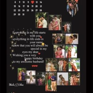Customized Calendar Photo Frame