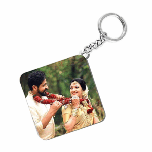 Square Shape Customized Printed Keychain with Photo, Best gift for Home, Bike Key Chain