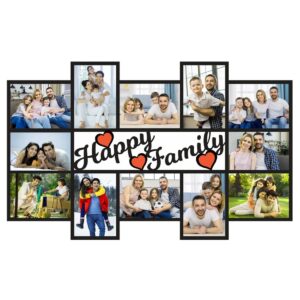 Personalized Happy Family Wooden Photo Frame Collage Photo Frame Gift