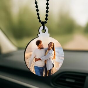 Custom Photo Car Hanger – Round Acrylic-2x2"