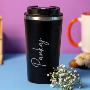 Black Stainless Steel Coffee Mug Or Water Bottle