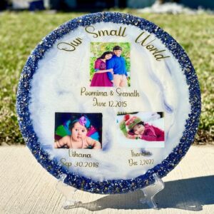 Custom Resin Family photo frame/ Resin Photo Frame /Personalised Gift for couples,Wedding/Anniversary/Birthday Gift/Valentine's Gift