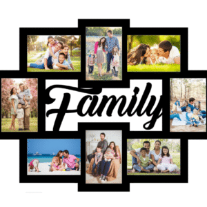 Family Wooden Photo Frame with 8 Photos best gift for family, mom dad