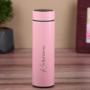 Personalised Temperature Hydration Bottle- Pink