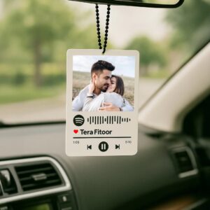 Personalized Spotify Car Hanging Plaque-3x2.5"