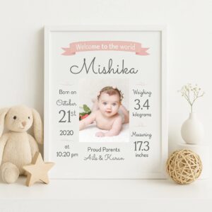 New born baby frame